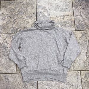 Aerie Grey Oversized Turtle Neck Sweatshirt